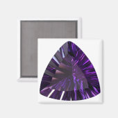 Lila Trillion Amethyst Gemstone Magnet (Vorderseite/Rückseite)