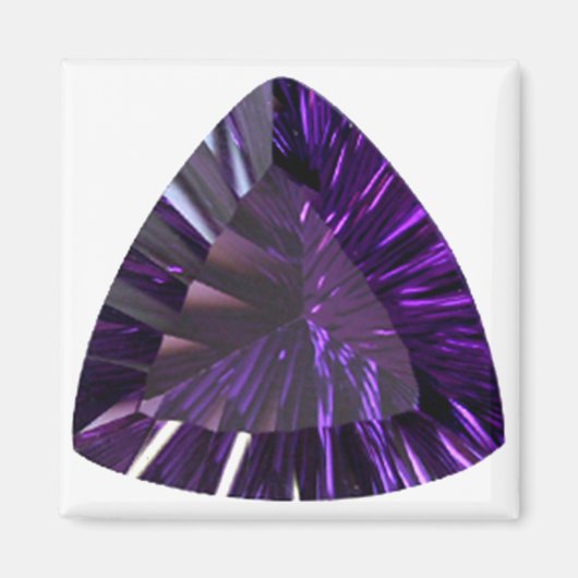 Lila Trillion Amethyst Gemstone Magnet (Vorne)