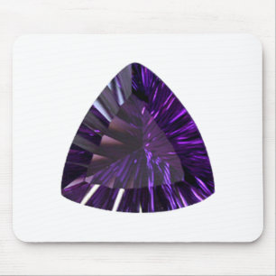 Lila Trillion Amethyst Gemstone Mousepad
