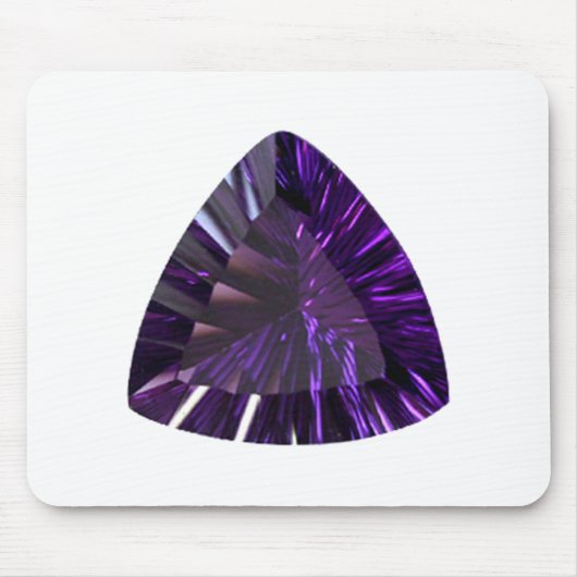 Lila Trillion Amethyst Gemstone Mousepad (Vorne)