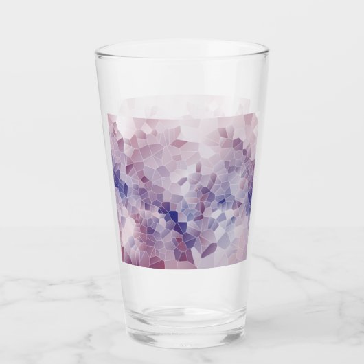 Lila Trinkglas Glas (Vorderseite)