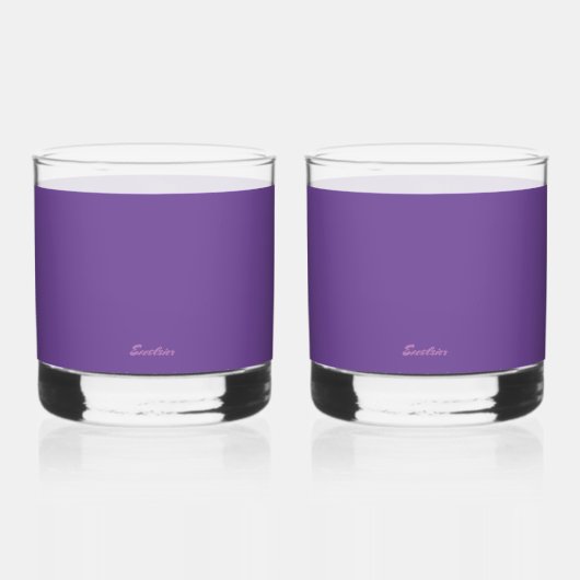 LILA TRINKGLAS WHISKYGLAS (Vorderseite)