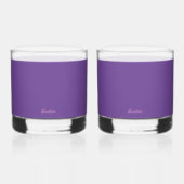 LILA TRINKGLAS WHISKYGLAS (Rückseite)