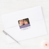 Lila Triple Strip Save the Date Stickers (Umschlag)