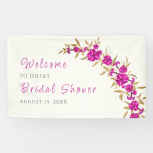 Lila Trompetenreben-Blumen-Garten-Brautabschiedspa Banner