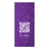 Lila Tropfen Bäckerservice Preis Werbekarte (Hinten)