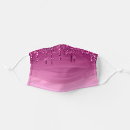 Lila Tropfen Glitzer-Look Gesichtshaut Maske Abdec