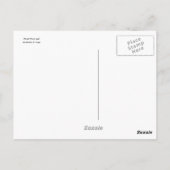 Lila Tropische Wasserlilie Postkarte (Rückseite)