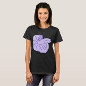 Lila tropischer Fisch T-Shirt (Vorne ganz)