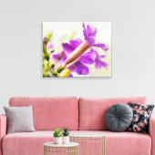 Lila Trumpf Blume Wasserfarben Leinwand (Insitu (Wohnzimmer))