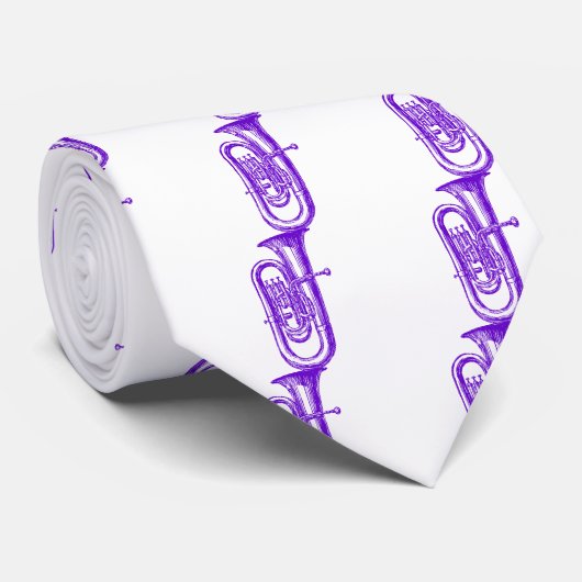 Lila Tuba Krawatte (Gerollt)