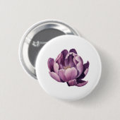 Lila Tulip-Aquarellbilder Button (Vorne & Hinten)
