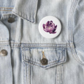 Lila Tulip-Aquarellbilder Button (Beispiel)