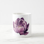 Lila Tulip-Aquarellbilder Kaffeetasse (Mittel)