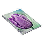 Lila Tulip Art Blume Journal Notizblock (Rechte Seite)