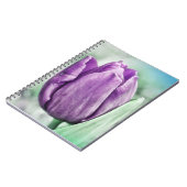Lila Tulip Art Blume Journal Notizblock (Linke Seite)