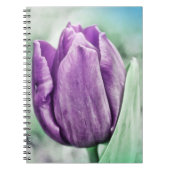 Lila Tulip Art Blume Journal Notizblock (Vorderseite)