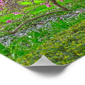 "LILA TULIP-BAUM IM FRÜHJAHR" (FOTOG) POSTER (Ecke)