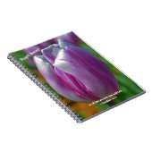 Lila Tulip Bible Verse Prayer Journal Notizblock (Rechte Seite)