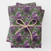Lila Tulip Blume Naturmuster Geschenkpapier Set (Beispiel)