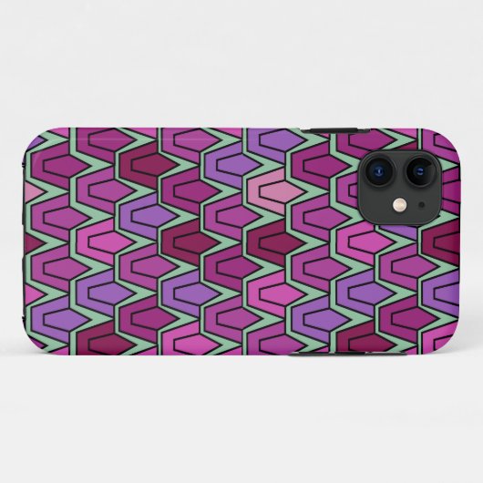 Lila Tulip-Feld Case-Mate iPhone Hülle (Rückseite (Horizontal))