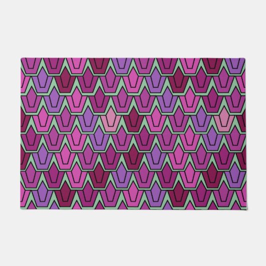 Lila Tulip-Feld Fußmatte (Vorderseite)