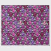 Lila Tulip-Feld Geschenkpapier (Flach)