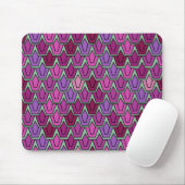 Lila Tulip-Feld Mousepad (Mit Mouse)