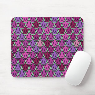 Lila Tulip-Feld Mousepad