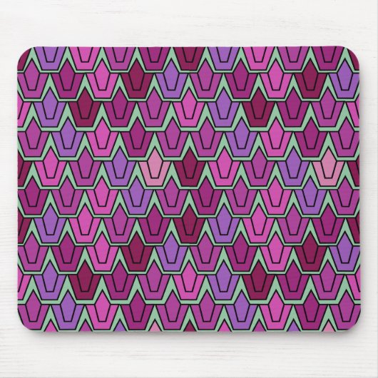 Lila Tulip-Feld Mousepad (Vorne)