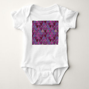 Lila Tulip Field Baby Bodysuit Strampler