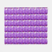 Lila Tulip Fleecedecke (Vorderseite (Horizontal))