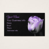 Lila Tulip Floral Black (Vorderseite)