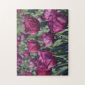 Lila Tulip Flower Garden Puzzle (Vertikal)
