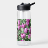 Lila Tulip Garden Floral Trinkflasche (Links)