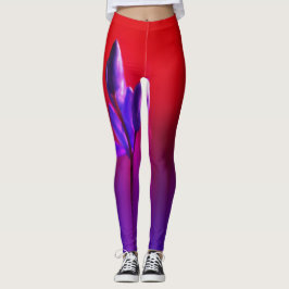 Lila Tulip Haze Poster Leggings