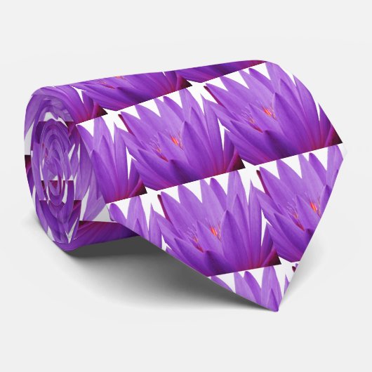 Lila Tulip Krawatte (Gerollt)