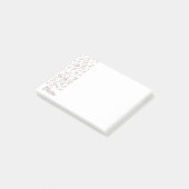 Lila Tulip Leaf Feather Zwei Farbmuster Post-it Klebezettel (angewinkelt)