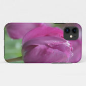 Lila Tulip mit Wassertropfen Case-Mate iPhone Hülle (Rückseite (Horizontal))