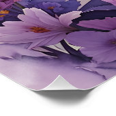 Lila Tulip Poster (Ecke)