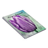 Lila Tulip Prayer Journal Notizblock (Rechte Seite)