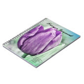 Lila Tulip Prayer Journal Notizblock (Linke Seite)