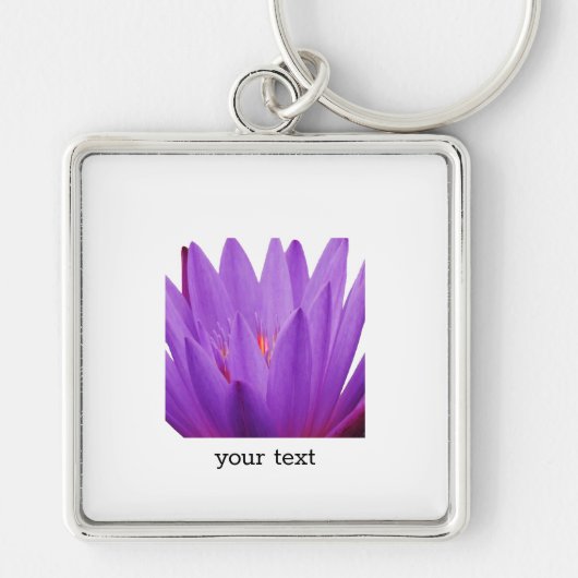 Lila Tulip Schlüsselanhänger (Vorne)
