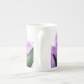 Lila Tulip Spring Florals Tasse (Rückseite)
