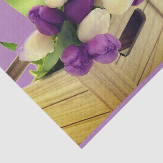 Lila Tulip Tissue Paper Seidenpapier (Ausschnitt)