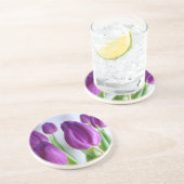 Lila Tulip-Untersetzer Untersetzer (Seite)
