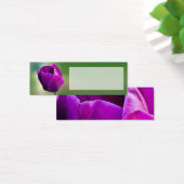 Lila Tulip Wedding Place Name Card (Schreibtisch)