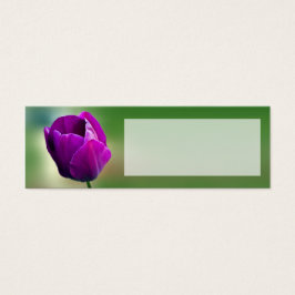 Lila Tulip Wedding Place Name Card
