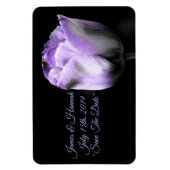 Lila Tulip Wedding Save the Date*anpassen* Magnet (Vertikal)