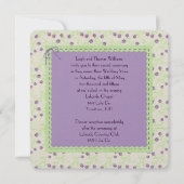 Lila Tulip Wedding Vow Renewal Einladung (Vorderseite)